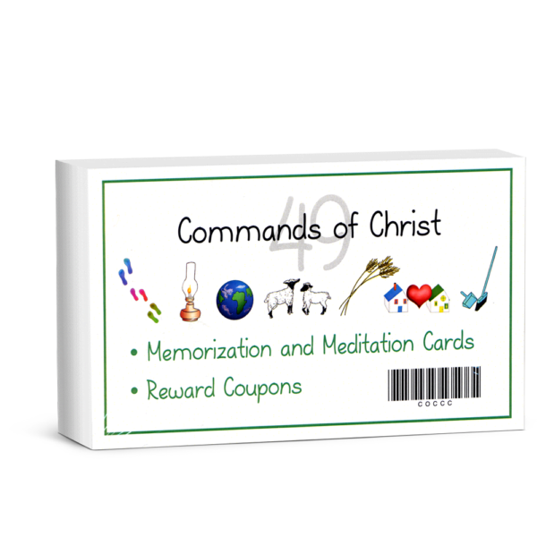 Commands of Christ Cards for Children