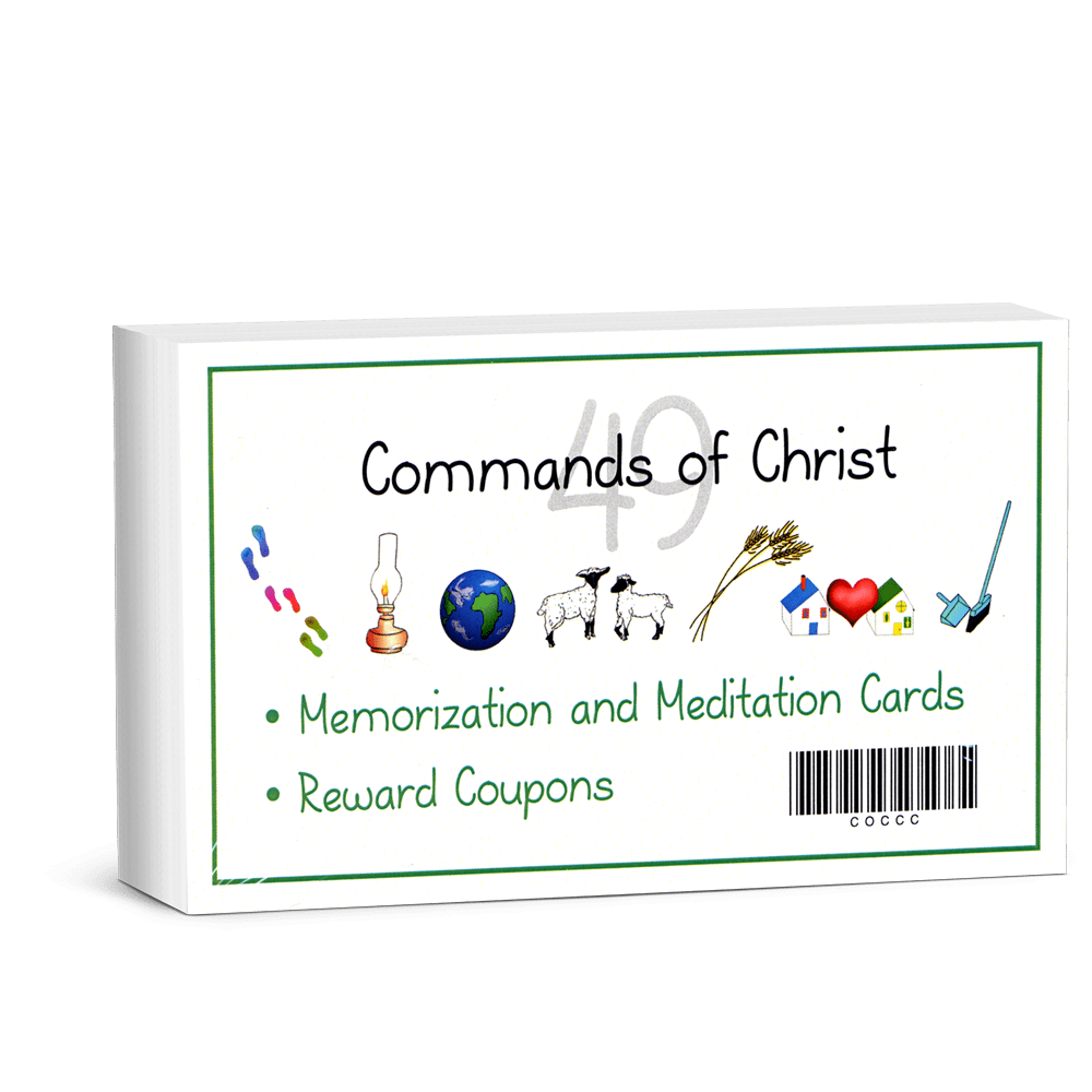 Commands of Christ Cards for Children